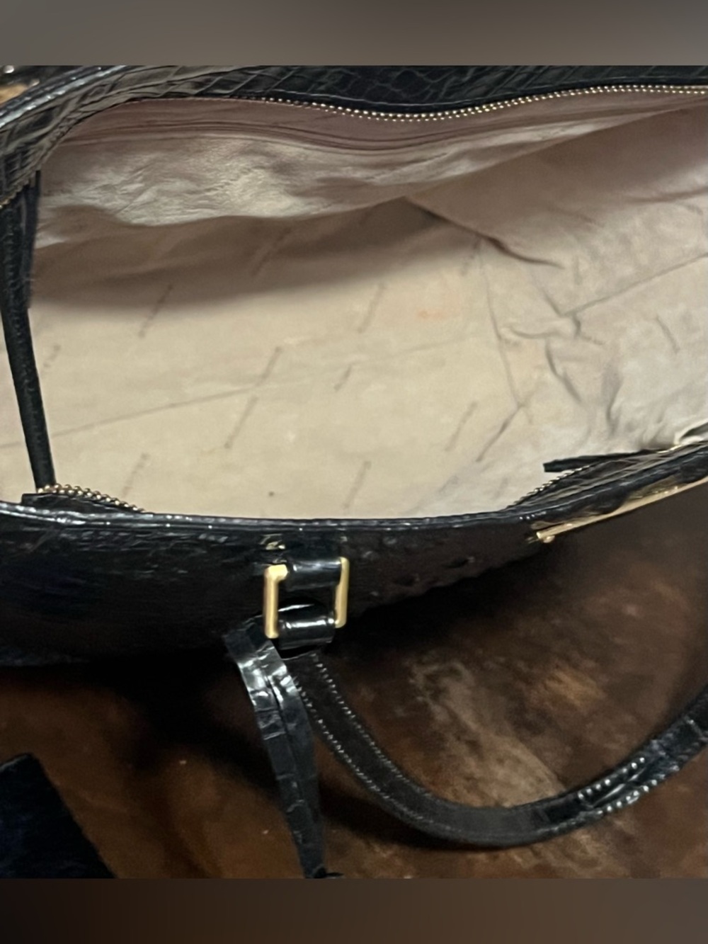 Brahmin Ezra Black Melbourne Tote with Matching Wallet - Picture 13 of 14